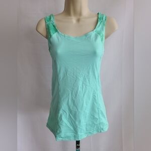 lululemon tank teal size 4 no padding
